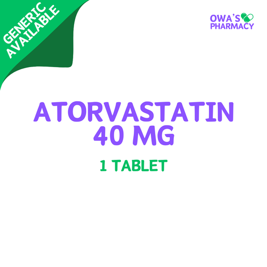 Atorvastatin 40mg - 1 Tablet