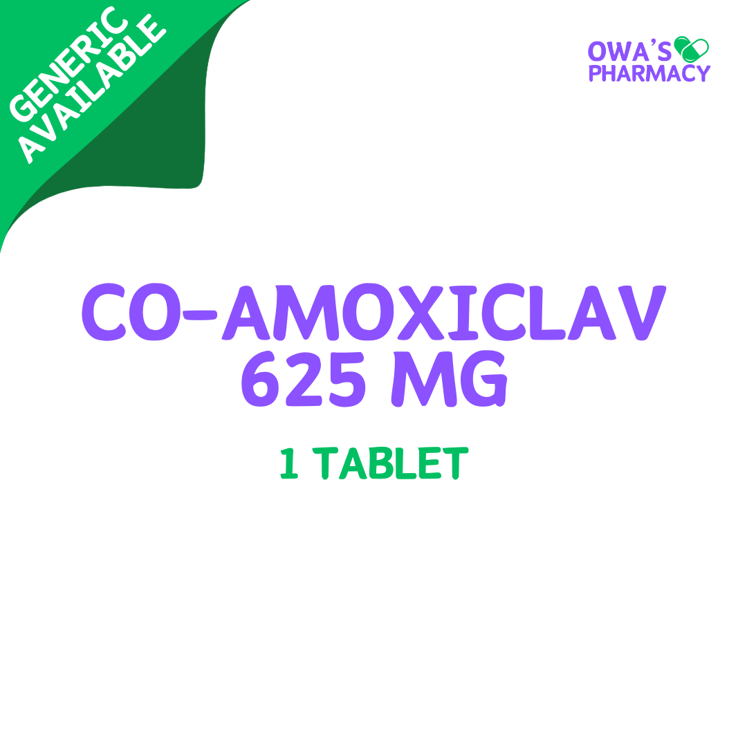 Co-Amoxiclav 625mg - 1 Tablet