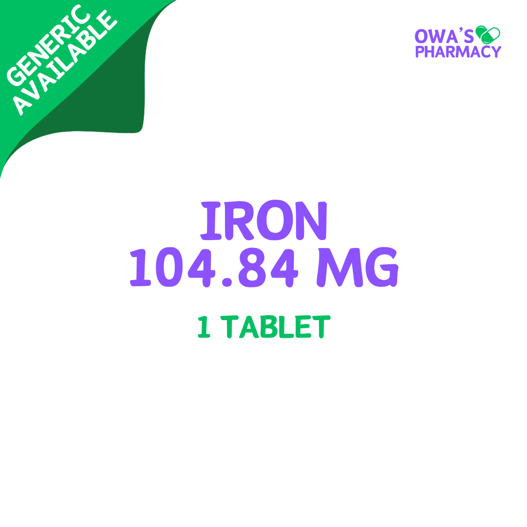 Iron 104.84mg - 1 Tablet