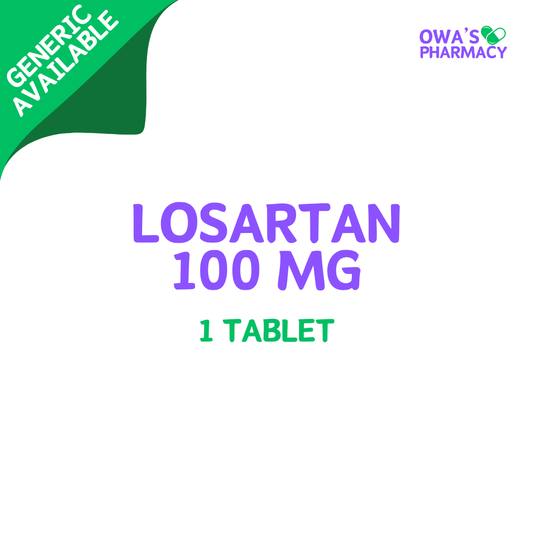 Losartan 100mg - 1 Tablet