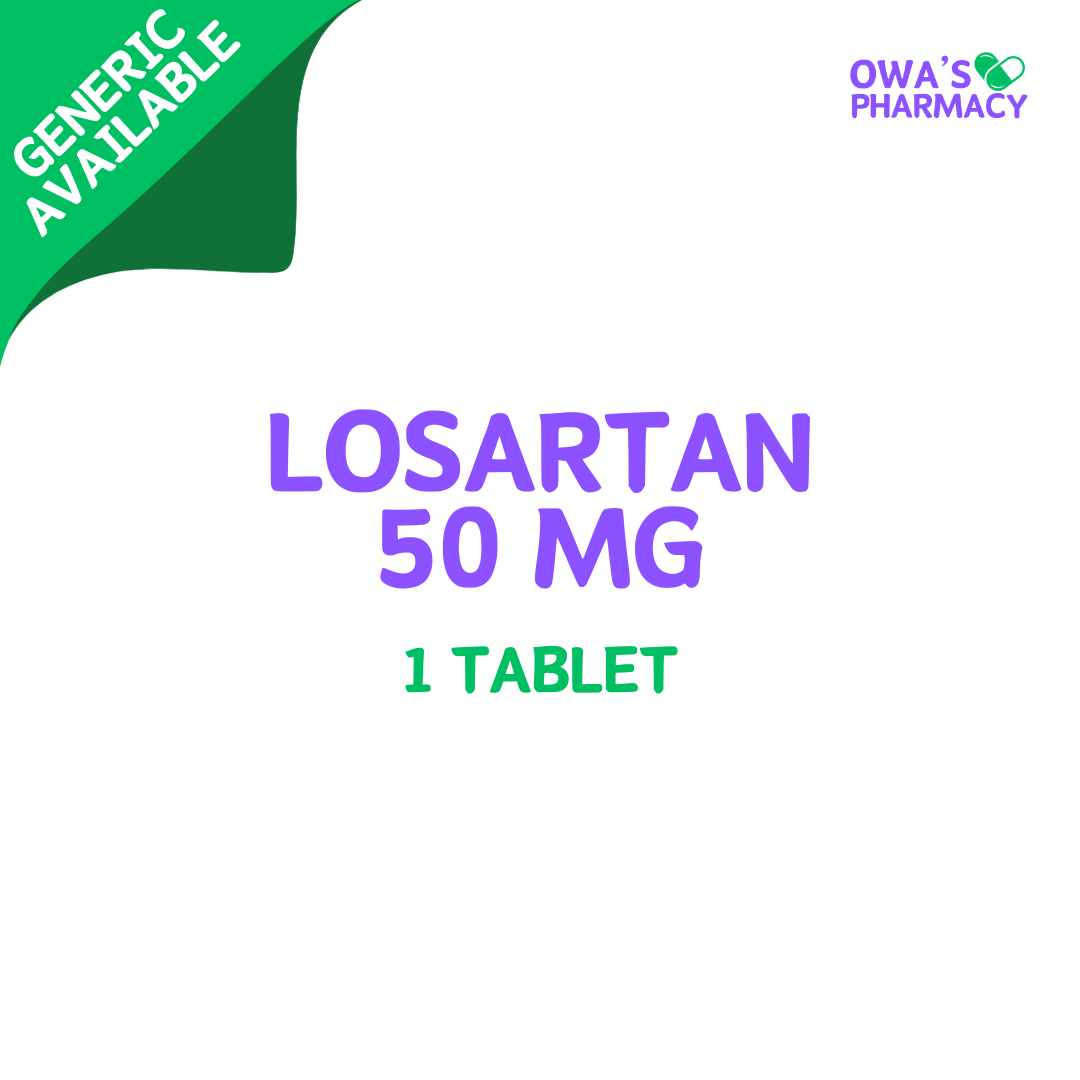 Losartan 50mg - 1 Tablet