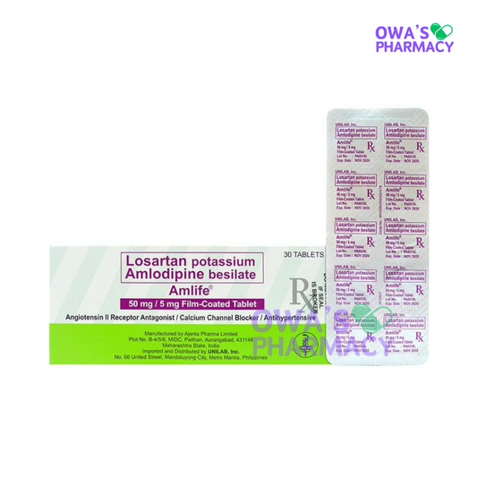 Amlife 50mg/5mg - 1 Tablet