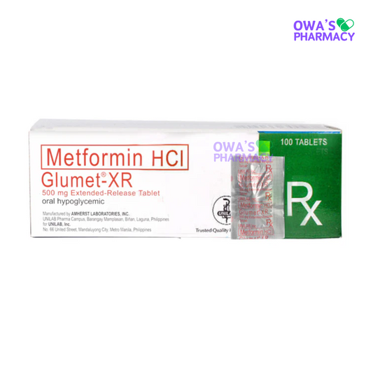 Glumet XR 500mg - 1 Tablet